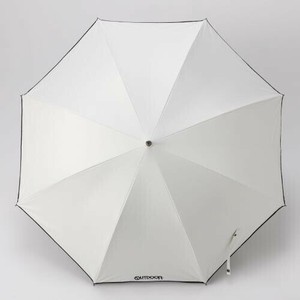 OUTDOOR 裏PU無地 晴雨兼用 長傘 60cm オフホワイト 10002529