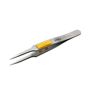 アネックス(ANEX) ラバーグリップ付 ステンレスピンセット 極細鋭型 115mm No.214