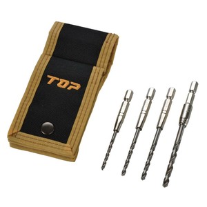 トップ工業(TOP) 電動ドリル用 六角シャンク鉄工ドリル 4本セット ETD-3050DKS