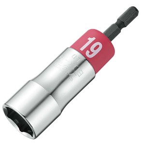 トップ工業(TOP) 電動ドリル用 αソケット 18Vインパクト 六角 赤 EDX-19