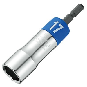 トップ工業(TOP) 電動ドリル用 αソケット 18Vインパクト 六角 青 EDX-17