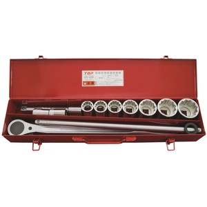 トップ工業(TOP) ソケットレンチセット(差込角19.0mm) 12点 SWS-609M