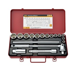 トップ工業(TOP) ソケットレンチセットS(差込角12.7mm) 18点 SWS-413S