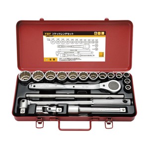 トップ工業(TOP) ソケットレンチセット(差込角12.7mm) 18点 SWS-413