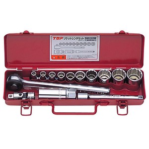 トップ工業(TOP) ソケットレンチセット(差込角9.5mm) 14点 SWS-310M