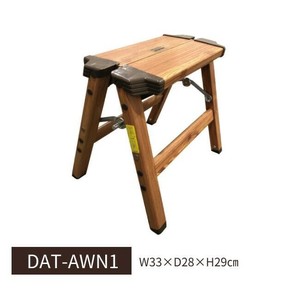坂謙 アップドラフト 木目調アルミ踏み台 1段 30 DAT-AWN1 19011326