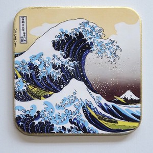 Coaster Katsushika Hokusai Star The Great Wave off Kanagawa Ukiyoe