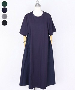 Casual Dress Pocket A-Line Short Sleeve Dress Switching [2025 NEW]