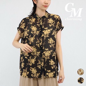 Button Shirt/Blouse Design Sleeveless Printed