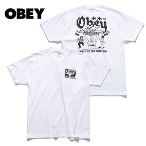 オベイ【OBEY】Submit To The Rhythm Classic T-Shirt Tシャツ 半袖 バックプリント メンズ レディース