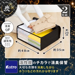 Clothing Storage black 2-pcs