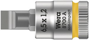 差込角1/4SQ マイナスビットソケット 先端サイズ1.2×6.5mm