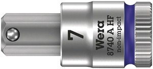 差込角1/4SQ ヘックスプラスビットソケット 先端サイズ7mm 全長28mm