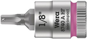 差込角1/4SQ ヘックスプラスビットソケット 先端サイズ1/8インチ 全長28mm