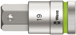 差込角1/2SQ ヘックスビットソケット(ホールド) 六角差込サイズ19mm