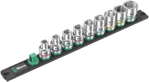 差込角1/2SQ ソケットレンチセット 9点 レール付