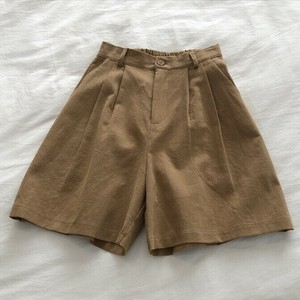 ショートパンツ 五分丈  コットンリネン 無地 レジャー 快適 レディース ファッション MBQ761