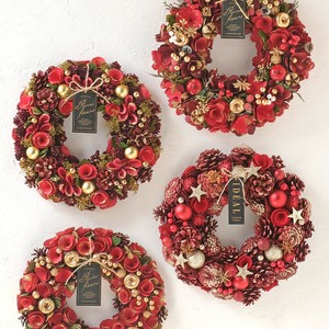 【予約販売】CMリース　Xmas レッド　【飾り】【クリスマス】【インテリア】【リース】【2025新作】