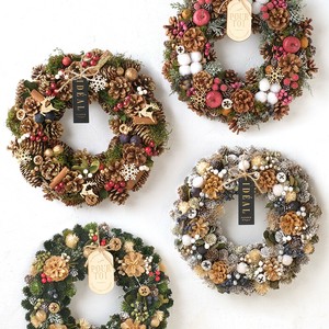 【予約販売】CMリース　Xmas ナチュラル　【飾り】【クリスマス】【インテリア】【リース】【2025新作】