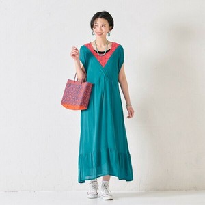 洋装/连衣裙 花朵 褶边洋装/连衣裙 化纤/人造丝