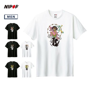 T-shirt Japanese Style Printed Short-Sleeved T-Shirt Inbound Unisex Men's Cut-and-sew