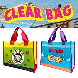 【透明がオシャレ！】【大容量☆】CLEAR BAG ビニールバッグ BETTY & GARFIELD ◾️クリアバッグ