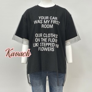 【2025夏】チュール付きロゴTシャツ