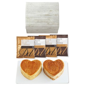 ハートデニッシュ＆カフェセット　デニッシュパン/コーヒー/ギフト