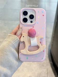 人気商品 【耐衝撃】木馬の思い出デザイン スマホケース IPhone「2025新作」