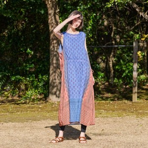 Casual Dress Gradation Block Print