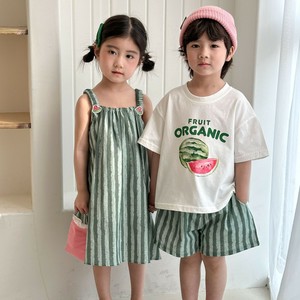 韓国スタイル 2タイプ8サイズ シャツ＆パンツ or ワンピース 男の子 女の子 スイカ