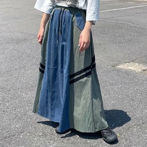 Skirt Popular Design Mixing Texture A-Line Switching [2025 NEW]