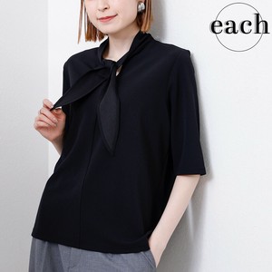 【each新作】オフィスカジュアル タイ付  カットジョーゼット   オケージョン  each東京