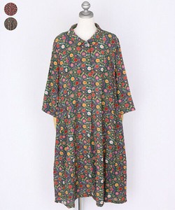 Casual Dress Floral Pattern A-Line Switching 7/10 length [2025 NEW]