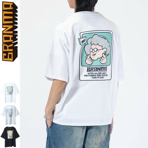 【SPECIAL PRICE】GRANMA 20/-天竺 発泡ロゴ 半袖Tシャツ