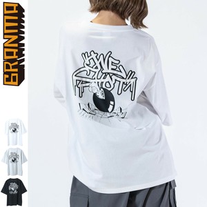 【SPECIAL PRICE】GRANMA 20/-天竺 発泡タギングロゴ 半袖Tシャツ