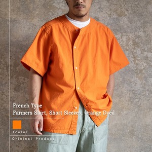 Button Shirt Spring/Summer Orange