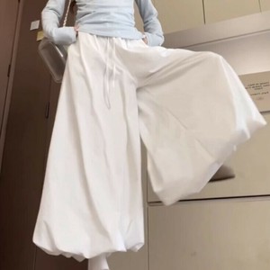 ワイドパンツ 薄手  無地 ゆったり 快適 レディースファッション   MBQ823