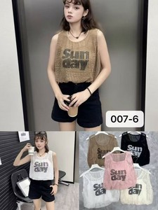 シースルータンク＆フロントプリントキャミアンサンブル