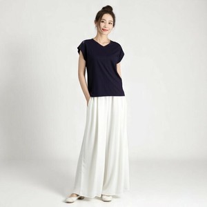 60双糸強撚糸　涼感素材　大人のための涼感コットン　フレンチプルオーバー
