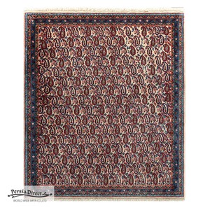 ペルシャ　絨毯　手織り　イラン　オーガニックウール　玄関マットM　68×76cm　C386_CL