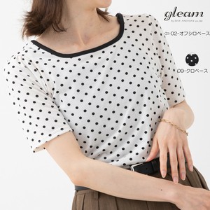 ドット柄天竺 前後2WAY リンガーTシャツ　【2025 春夏新作】