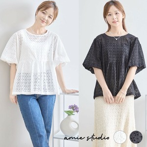 【2025新作】【M〜L】袖バルーンアイレットレーストップス(N12-742)(5号店) FM5