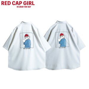 衬衫 特别价格 刺绣 聚酯纤维/涤纶 RED CAP GIRL