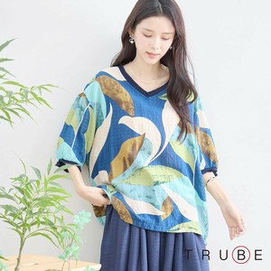 2025年新商品 T 恤/上衣 V领 L尺寸 棉