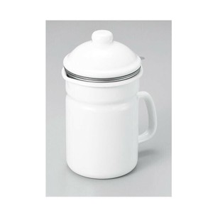 活性炭付オイルポット0.7L　PCL-06W・ホワイト