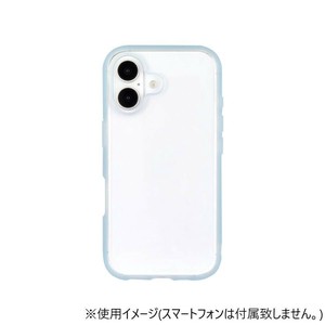 IIIIfit Clear iPhone16対応 ケース ライトブルー IFT-173LBL