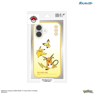 ポケットモンスターIIIIfitClear iPhone16ケース ピチュー&ピカチュウ&ライチュウPOKE-933A