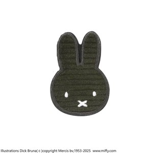 ミッフィー ダイカットコーデュロイ POCOPOCO ブラック MF-534B