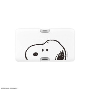 ピーナッツ Lightning/Type-C コネクタ付き リチウムイオン充電器 スヌーピー SNGG-93A